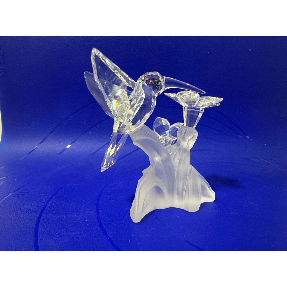Swarovski Hummingbird Two Flowers 166184 7615 NR 000 001 Retired w Box